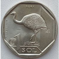 Перу 1 соль 2018 г. Фауна Перу. Дарвинов нанду