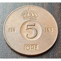 Швеция 5 эре, 1969    ( 1-13-7 )