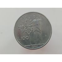 100 лир  Италия 1977 год  лот 44