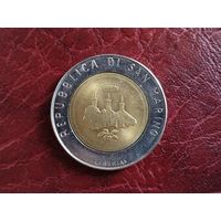 500 лир Сан-Марино 1986 г.