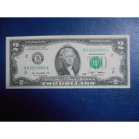 США 2 доллара 1995 г "В"