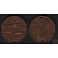 США km201 1 цент 1969 год (D) (_3 ТОРГ ЛЮБОЙ