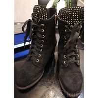 Полусапожки деми, р-р 39, замш натуральный