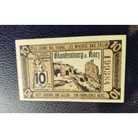 Нотгельд 10 пфеннигов 1920 год. Бланкенбурга-на-Гарце. (2)