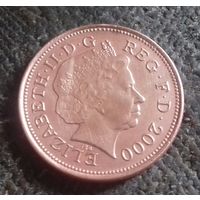 2 пенса, Великобритания 2000 г.