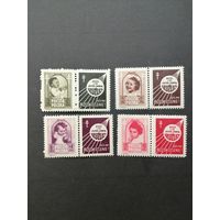 Польша 1948 Полная серия марок с купонами "Борьба с туберкулезом" (чистые**) Mi.511 Zf-514 Zf каталог 25.00 евро