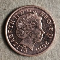 Великобритания 1 пенни 2010 г., KM# 1107