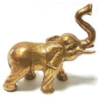 Статуэтка миниатюра Слонёнок Латунь