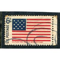 США. Исторический флаг США с 15 звездами