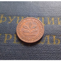 1 пфенниг 1977 (D) Германия ФРГ #06 XF