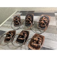 3 ДНЯ, СССР дверные ручки Лев (3 компл. в одном лоте)