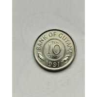 10 центов Гайана.