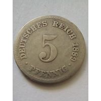 Германия.5 пфеннигов 1889А.