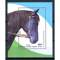 Тыва - 1995г. - Лошади - 1 блок - полная серия, MNH #O-Bl-Z-2-2
