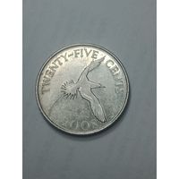 Бермудские острова 25 центов 2008 года .