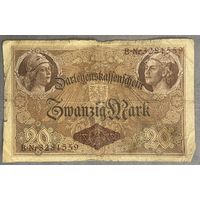Банкнота 20 марок 1914 год. Германская империя.