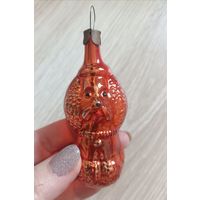 Елочные игрушки, стекло, собака, пудель