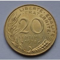 Франция, 20 сантимов 1978 г.
