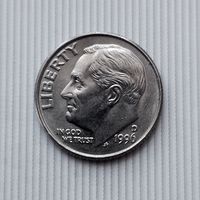 1 дайм 1996( D) года США. Красивая монета!