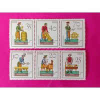 ГДР. Ремёсла. ( Сцепки ) 1982 года. 11-6.