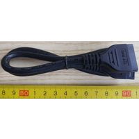 Переходник питания для жесткого диска/SSD (Molex - SATA Power), черный, new