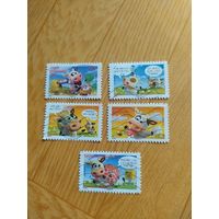 Франция серия марок 2007 г. Комиксы