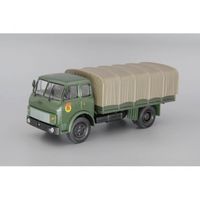 Минский-5334 бортовой с тентом, зеленый / серый