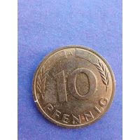 Германия ФРГ 10 пфеннигов 1991 A