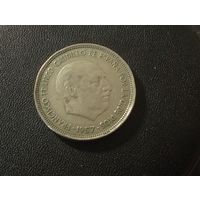 25 песет 1957 г. Испания Франко