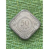 Нидерландские Антилы 50 центов 1989 г