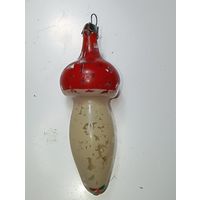 Ёлочная игрушка - Гриб , СССР .