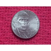 США 5 центов 2020 г. P
