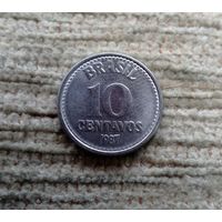 Werty71 Бразилия 10 сентаво 1987