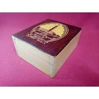 С рубля без мц. шкатулка "Мiнск", дерево, 13х11х6см. коробка 1р.