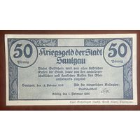 Нотгельд Заульгау 50 пфеннигов 1920 год. Веймарская республика