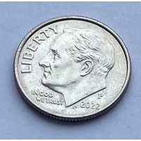 10 центов  2022 г., США.