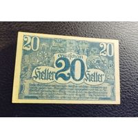 Нотгельд Австрия Оберестерейх 20 геллеров 1920