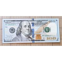 США 100 долларов 2017 г., серия замещения, со звездой, FrNEW, P:NEW
