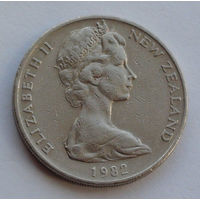 Новая Зеландия 20 центов. 1982 г.