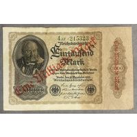 Банкнота 1 миллиард марок 1922 год. Веймарская республика