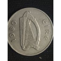10 пенсов ирландия 1980