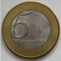 Ангола 5 кванза 2012 год. А-9