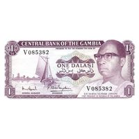 Гамбия 1 даласи образца 1971 года UNC  p4f серия R