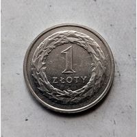 1 злотый 1991 года Польша. Третья Республика.