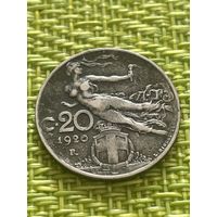 Италия 20 чентезимо 1920 г
