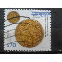 Португалия, 2021.Золотая монета времен правления короля Саншу I