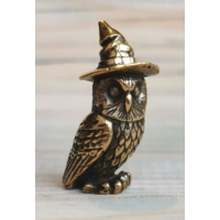 Статуэтка Сова в шляпе Бронза