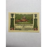25 пфеннингов (нотгельды) г. Германия.-1012