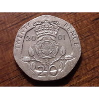 Великобритания 20 пенсов 2001
