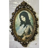 Шелкография в бронзовом обрамлении, 1970 год